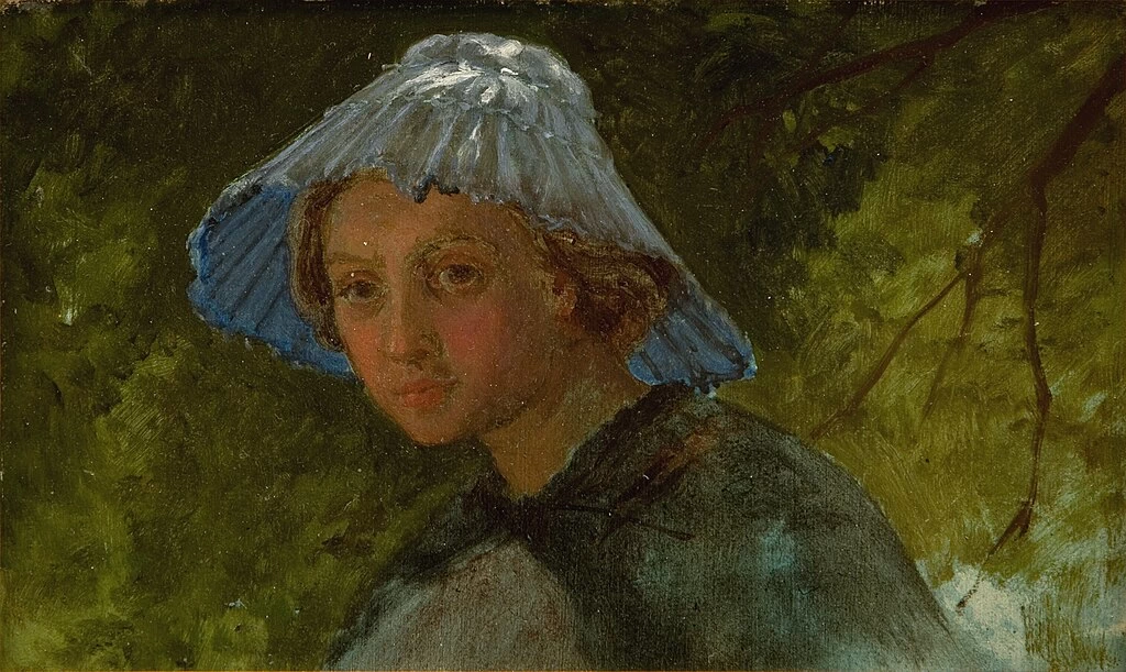 La signora Lina Frølich con cappello da sole - Statens Museum for Kunst